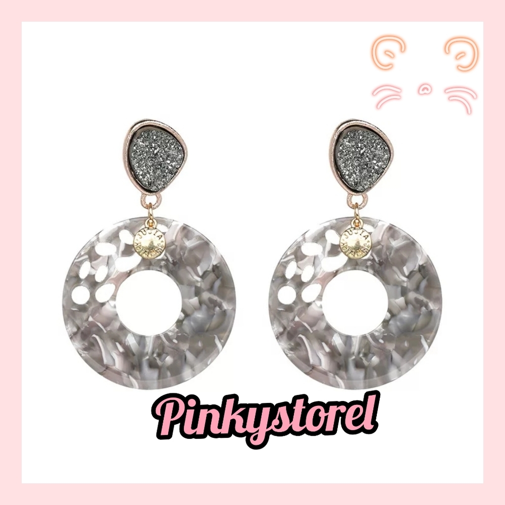 Multi Color Round Earrings🍩